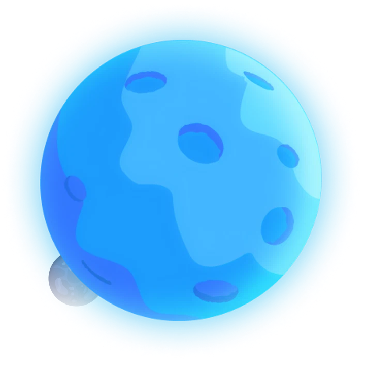 Lua em destaque no fundo